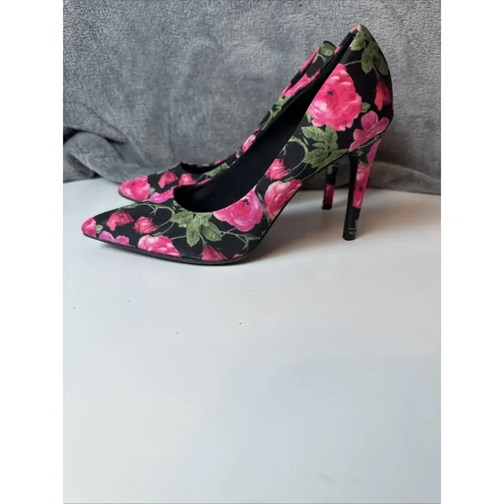 Women’s‎ Pink Floral Print Heels By Christian Soriano Size 7